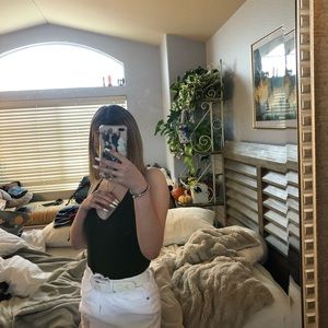 army green & white bodysuits